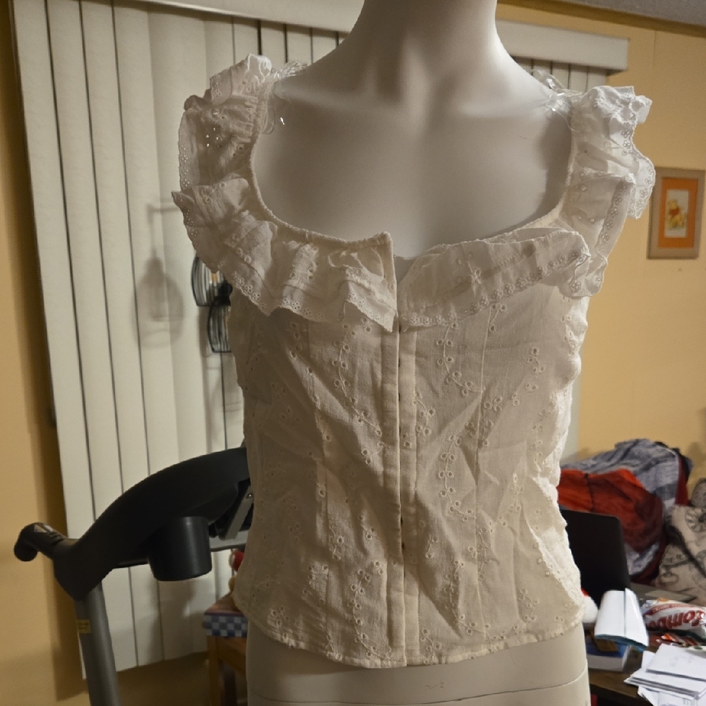 NWOT White Crop Top